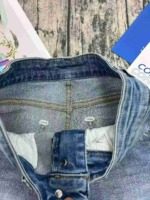 111 PCS New Summer Stretchy Ripped Loose A-line Wide Leg Denim Hot Shorts, Size S-XL, YKK Zipper High Quality - Image 4