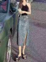 225 Pieces Assorted Sizes Denim Skirts Clearance Stock Wholesale Export - Image 2