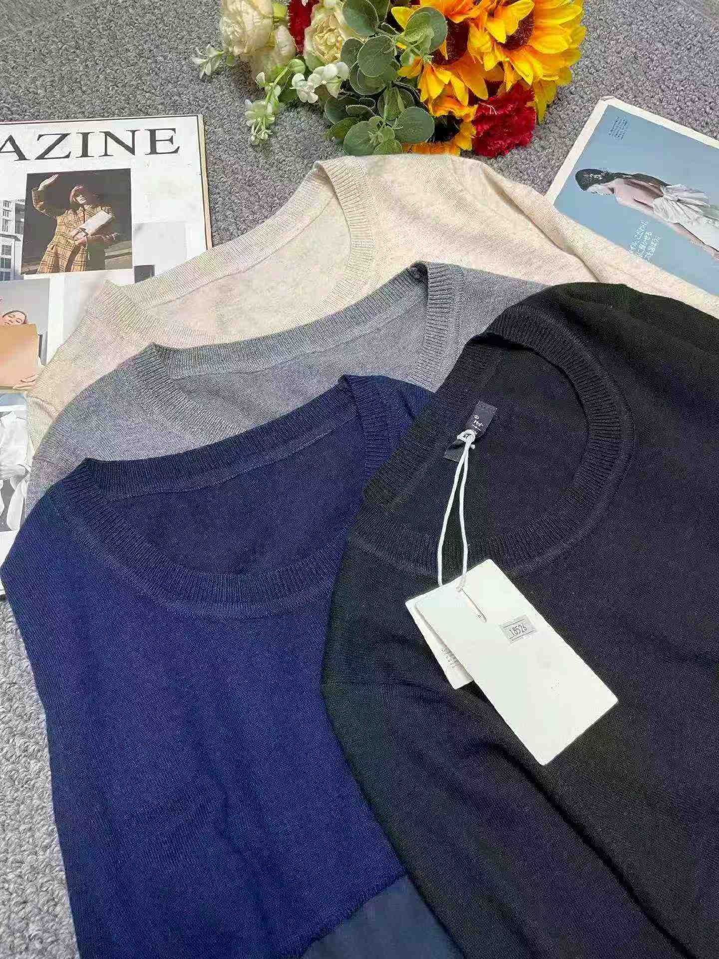 Spring Autumn Brand Original Vintage Loose Plus Size Sweater Dress, 2 Styles Multiple Colors, 130 Pcs, With Tag Independent Packaging - Image 2