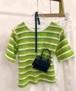 Textured Striped Short Sleeve T-Shirts, Total 301 Pieces Bulk Stock Clearance - Image 1