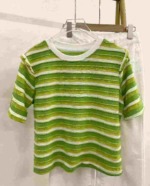 Textured Striped Short Sleeve T-Shirts, Total 301 Pieces Bulk Stock Clearance - Image 9