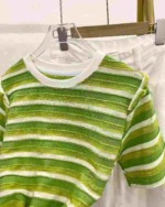 Textured Striped Short Sleeve T-Shirts, Total 301 Pieces Bulk Stock Clearance - Image 8