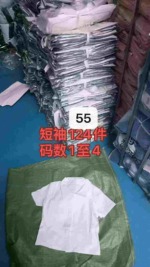 55 Pieces Cotton Sexy POLO Collar Short Sleeve T-Shirts Stock Clearance Wholesale - Image 2