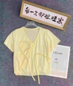 158 Pieces Cotton Sexy Tie Design Short Sleeve T-Shirts Bulk Stock Wholesale - Image 8