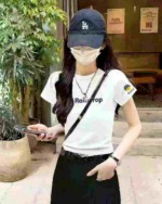 192 Pieces Women's Pure Cotton Printed Short Sleeve T-Shirts (S-XL) Individual Packing Stock Lot - Image 7