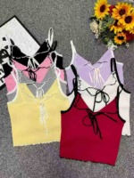 Summer New Sexy Slim Fit Stretchy Knit Camisoles 858 Pieces Bulk Stock Clearance Wholesale - Image 9