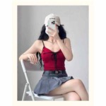 Summer New Sexy Slim Fit Stretchy Knit Camisoles 858 Pieces Bulk Stock Clearance Wholesale - Image 6