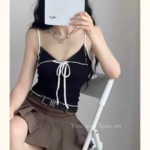 Summer New Sexy Slim Fit Stretchy Knit Camisoles 858 Pieces Bulk Stock Clearance Wholesale - Image 3