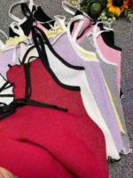 Summer New Sexy Slim Fit Stretchy Knit Camisoles 858 Pieces Bulk Stock Clearance Wholesale - Image 2