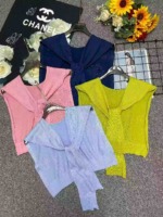 Summer New High-end Minimalist Solid Versatile Knit Small Shawl, 660 Pieces Bulk Wholesale Stock - Image 9