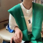 Summer New High-end Minimalist Solid Versatile Knit Small Shawl, 660 Pieces Bulk Wholesale Stock - Image 7