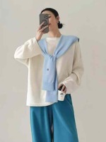 Summer New High-end Minimalist Solid Versatile Knit Small Shawl, 660 Pieces Bulk Wholesale Stock - Image 6