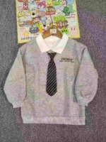 210 Pcs Bulk Stock Fall Winter Big Girls Preppy Style Polo Sweatshirts, Mostly Grey Size 120-170 - Image 7