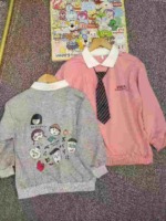 210 Pcs Bulk Stock Fall Winter Big Girls Preppy Style Polo Sweatshirts, Mostly Grey Size 120-170 - Image 6