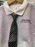 210 Pcs Bulk Stock Fall Winter Big Girls Preppy Style Polo Sweatshirts, Mostly Grey Size 120-170 - Image 5