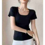 300 Pieces Women's Sexy Ice Silk Short Sleeve T-Shirts Wholesale Clothing Stock - Image 5