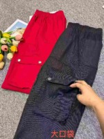 Whole Clearance 870 Pcs Big Girls Kids Loose Multi-pocket Spring Cotton Casual Cargo Sports Pants - Image 3
