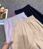 Summer Ice Silk Unisex Big Kids Casual Jogger Pants, 3 Colors, Size 130-170, Total 1067PCS Bulk Clearance - Image 4