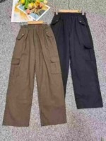 Clearance Bulk Unisex Big Kids Cotton Multi-pocket Wide Leg Cargo Sports Pants, Total 1622 Pieces - Image 7