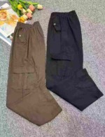 Clearance Bulk Unisex Big Kids Cotton Multi-pocket Wide Leg Cargo Sports Pants, Total 1622 Pieces - Image 5