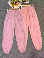 Bulk Clearance Kids Unisex Thin Ice Silk Quick Dry Cargo Sport Pants 1857PCS 6 Colors Sizes 120-170 - Image 7