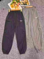 Bulk Clearance Kids Unisex Thin Ice Silk Quick Dry Cargo Sport Pants 1857PCS 6 Colors Sizes 120-170 - Image 6