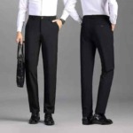 Spring Summer Brand Original Men's Loose Four-way Stretch Business Casual Dress Pants, 2 Styles Multiple Colors, Sizes 28-38, Total 3763 Pieces Bulk Stock - Image 5