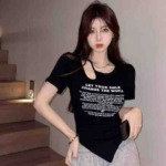 Clearance 186 Pieces Sweet Sexy Hollow Out Design Short Sleeve T-Shirts Bulk Wholesale Stock - Image 9