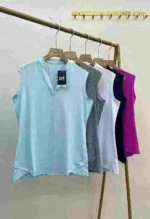 116 Pcs High Quality V-Neck Sleeveless Casual Sports Yoga Tops - Image 1