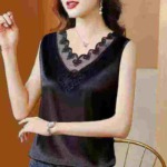 Summer Fashion Lace Spliced V-neck Sexy Women Cami Tanks, Total 712 Pieces, Bulk Wholesale Stock For Export - Image 9