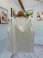 Summer Fashion Lace Spliced V-neck Sexy Women Cami Tanks, Total 712 Pieces, Bulk Wholesale Stock For Export - Image 5