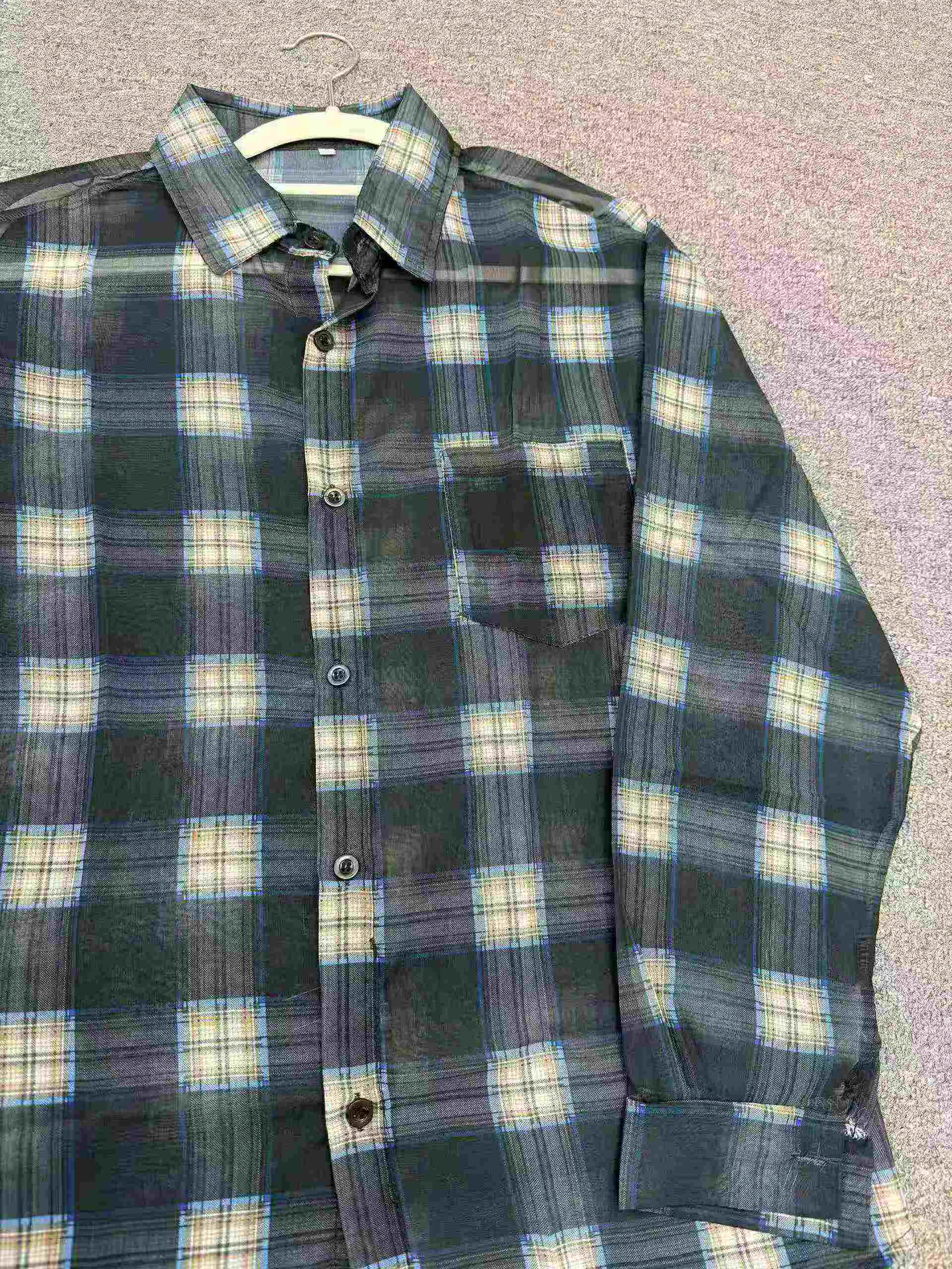 Casual Plaid Loose Long Sleeve Summer Sunscreen Shirts S-2XL 407 Pieces Bulk Stock Wholesale - Image 2