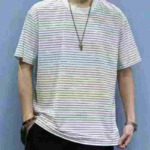 Clearance Bulk Stock 420 Pcs Men's Summer Striped Loose Crew Neck Short Sleeve T-Shirts Wholesale - Image 9