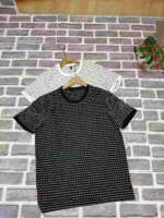 Clearance Bulk Stock 420 Pcs Men's Summer Striped Loose Crew Neck Short Sleeve T-Shirts Wholesale - Image 4