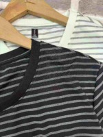 Clearance Bulk Stock 420 Pcs Men's Summer Striped Loose Crew Neck Short Sleeve T-Shirts Wholesale - Image 3