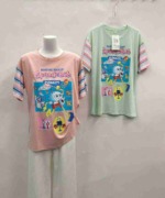 73 Pieces Women's Pure Cotton Printed Short Sleeve T-Shirts Bulk Stock Wholesale - Image 7