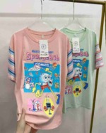 73 Pieces Women's Pure Cotton Printed Short Sleeve T-Shirts Bulk Stock Wholesale - Image 6