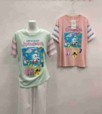 73 Pieces Women's Pure Cotton Printed Short Sleeve T-Shirts Bulk Stock Wholesale - Image 5