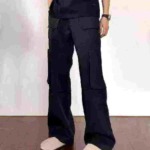 Clearance American Retro Black Multi-Pocket Loose Wide Leg Men's Casual Work Trousers 518 Pieces - Image 9
