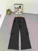 Clearance American Retro Black Multi-Pocket Loose Wide Leg Men's Casual Work Trousers 518 Pieces - Image 6