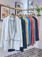 Bulk Women's Casual Loose One-button Blazers, Sizes S-5XL, Multiple Colors, About 430 Pieces Stock Clearance - Image 7