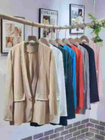 Bulk Women's Casual Loose One-button Blazers, Sizes S-5XL, Multiple Colors, About 430 Pieces Stock Clearance - Image 6