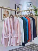 Bulk Women's Casual Loose One-button Blazers, Sizes S-5XL, Multiple Colors, About 430 Pieces Stock Clearance - Image 5