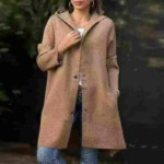Clearance Women's Plus Size Long Hooded Open Cardigan Coat, Around 350 Pieces, Mixed Colors Bulk Stock - Image 1
