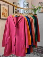 Clearance Women's Plus Size Long Hooded Open Cardigan Coat, Around 350 Pieces, Mixed Colors Bulk Stock - Image 7