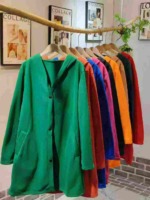 Clearance Women's Plus Size Long Hooded Open Cardigan Coat, Around 350 Pieces, Mixed Colors Bulk Stock - Image 4