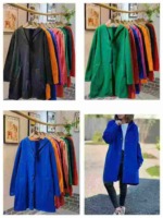Clearance Women's Plus Size Long Hooded Open Cardigan Coat, Around 350 Pieces, Mixed Colors Bulk Stock - Image 3