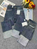 Spring Summer New High-stretch Retro Straight Cigarette Jeans 420 Pieces Stock Lot Wholesale - Image 8