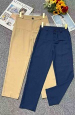 New Spring & Autumn Women's Solid Versatile Casual Dress Pants, Approx 514 Pieces, Bulk Clearance Wholesale Price 5.6 CNY - Image 1