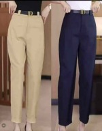 New Spring & Autumn Women's Solid Versatile Casual Dress Pants, Approx 514 Pieces, Bulk Clearance Wholesale Price 5.6 CNY - Image 6